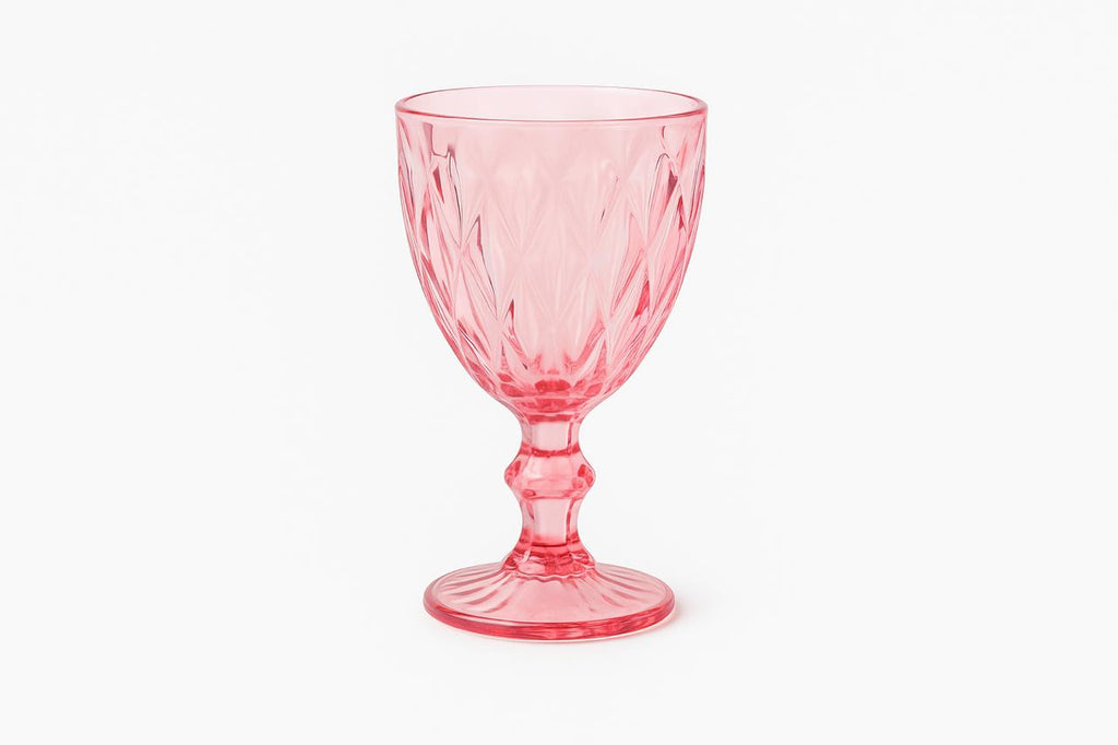 COPA PINTADA LABRADA MODELO LIBIA COLOR ROSA MERAKI 305ML 17CM