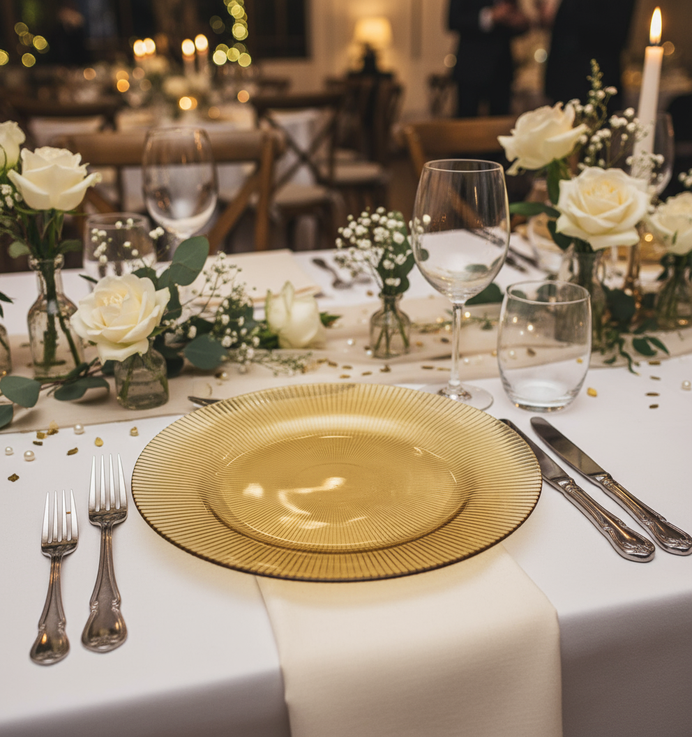 PLATO BASE AMBAR TRANS