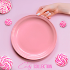 PLATO TRINCHE 27 CM ROSA