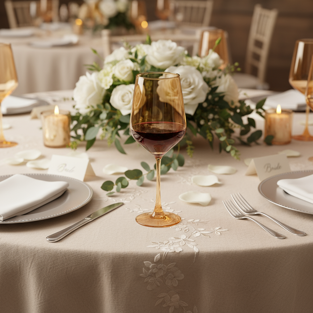 COPA DE VINO MENCIA COLOR OCRE 460ML VIZCAINA